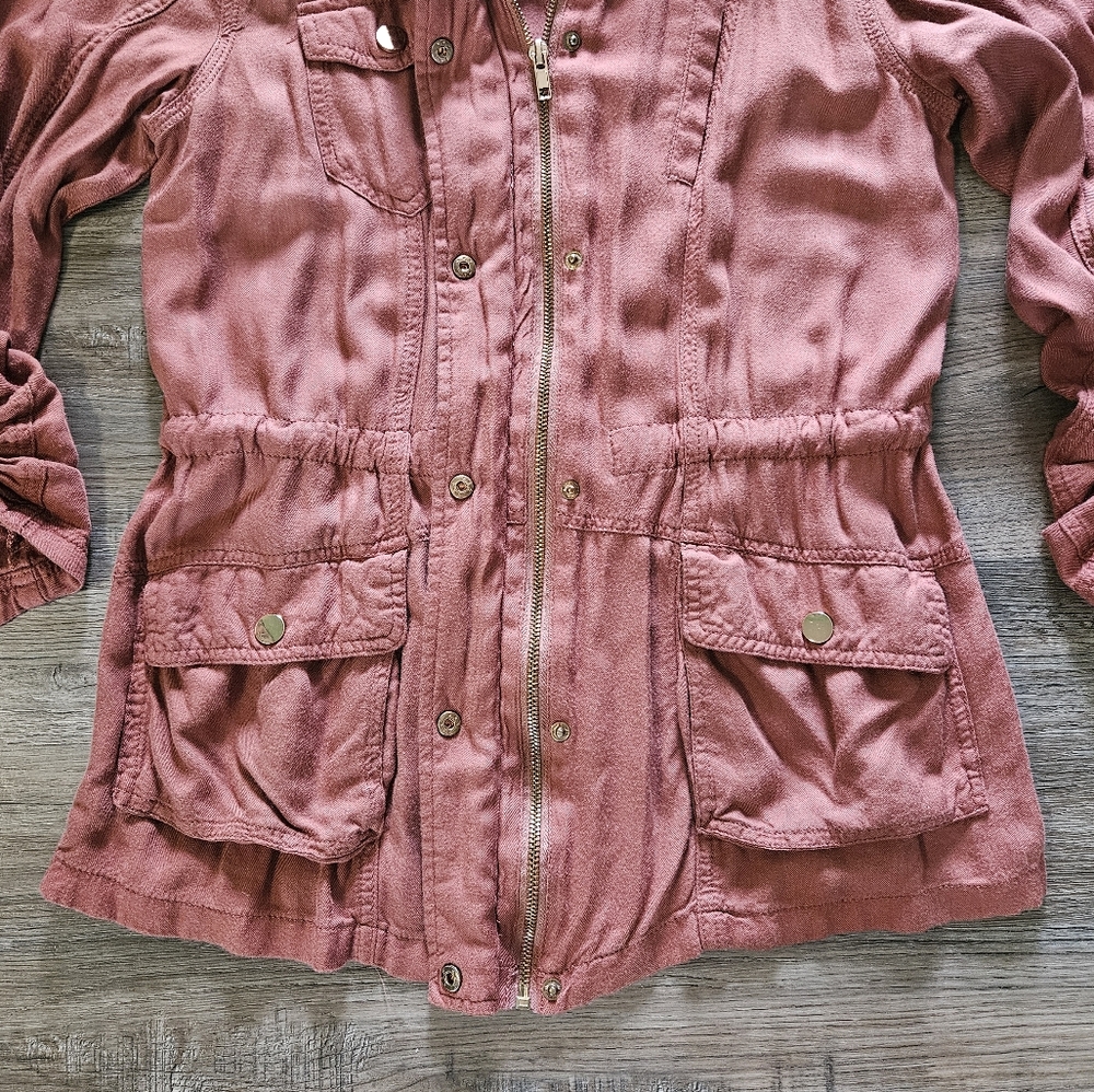 Ci Sono Women's Dusty Rose Utility Jacket‎ - Picture 3 of 9